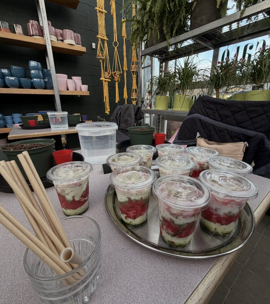 Matcha treats for our kokedama workshop