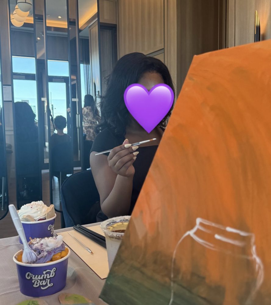 Taking time to create something just for her